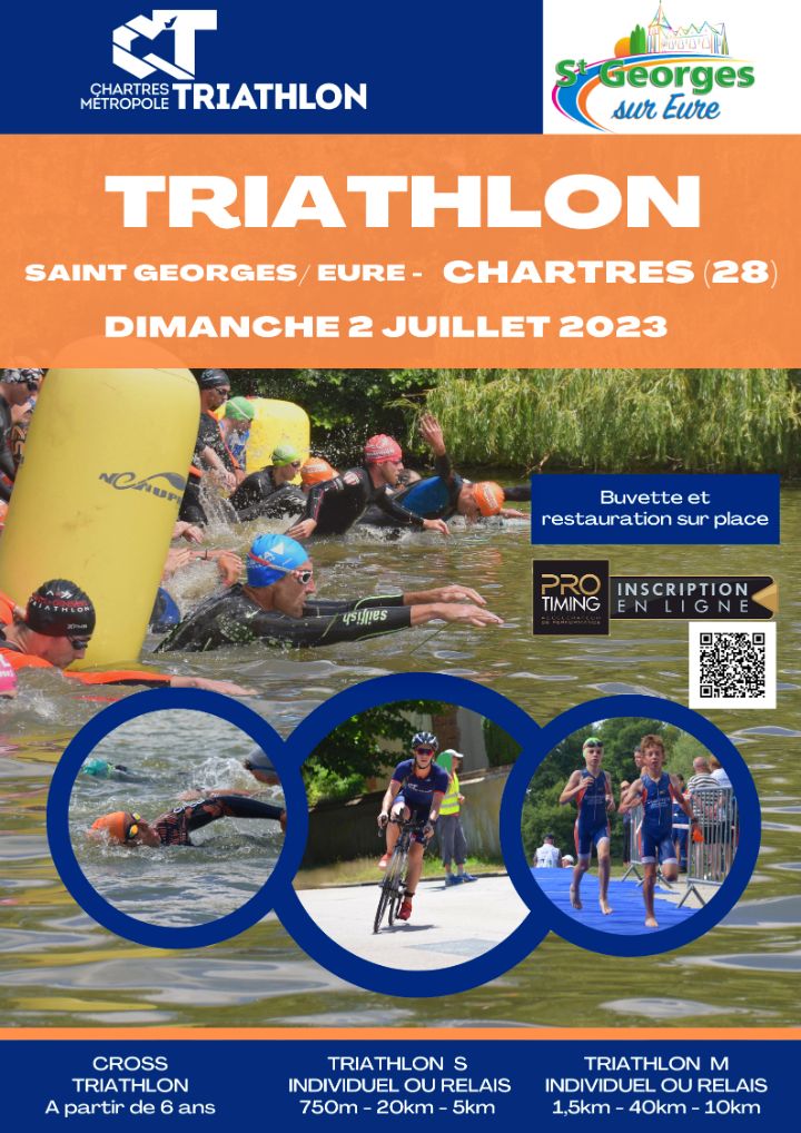 Triathlon de St sur Eure Chartres Métropole