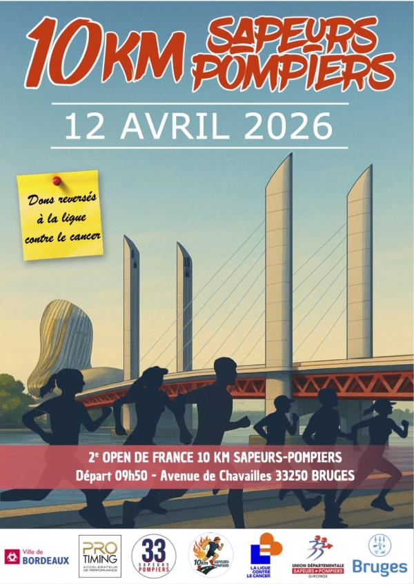 10km des Sapeurs Pompiers Bordeaux-Bruges