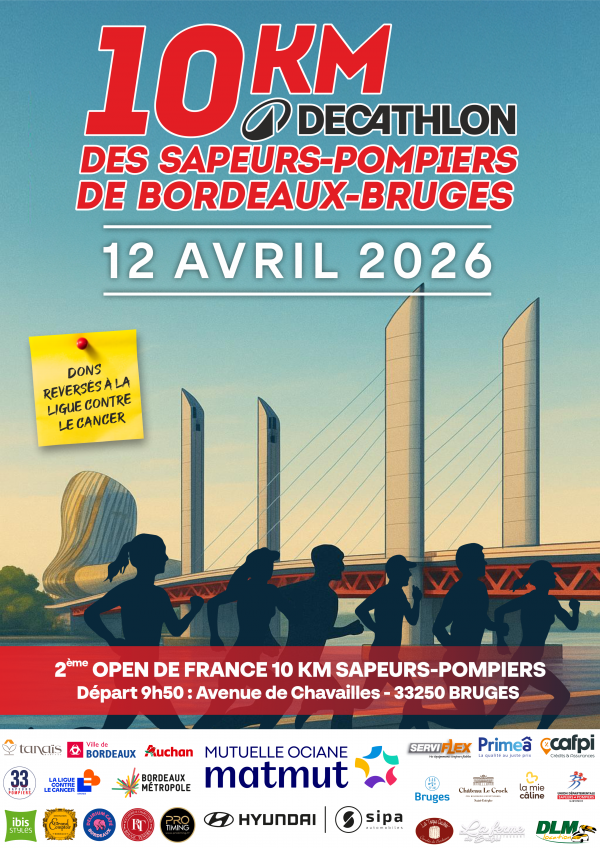 10km Décathlon des Sapeurs Pompiers de Bordeaux-Bruges