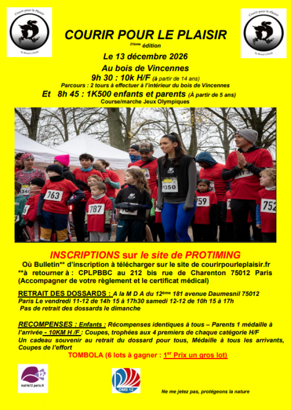 Courir Pour le Plaisir - Paris